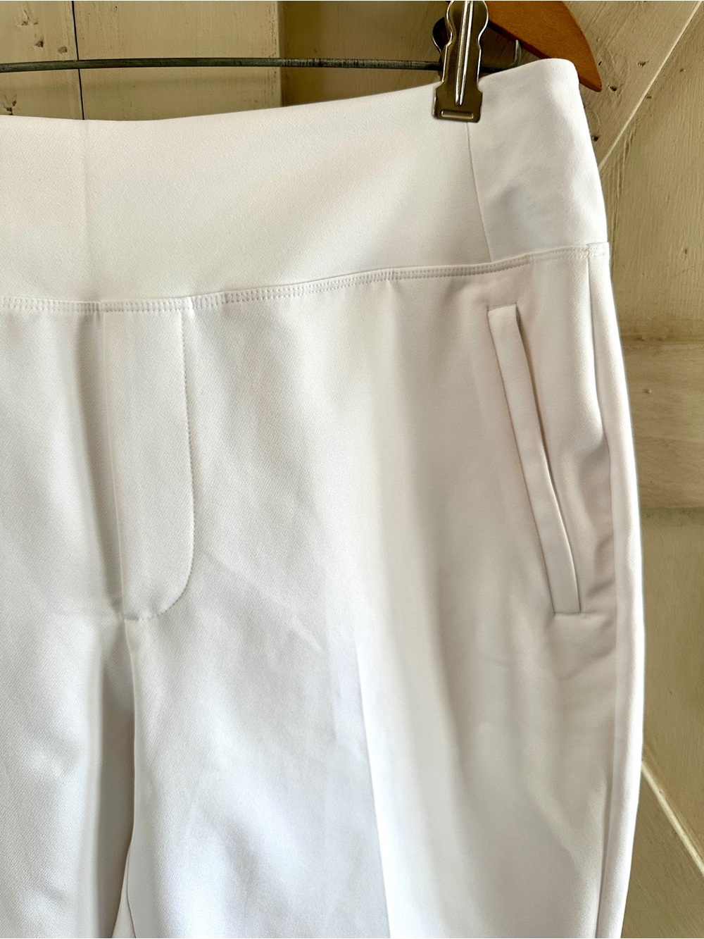 Athleta Endless High Rise Ankle Pants White Petite 12P Stretch Pull On - Picture 4 of 9